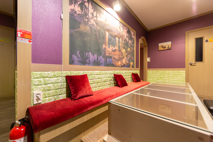 일곡동 태국관리사 마사지샵 일곡타이테라피의 쾌적한 관리실 내부 모습