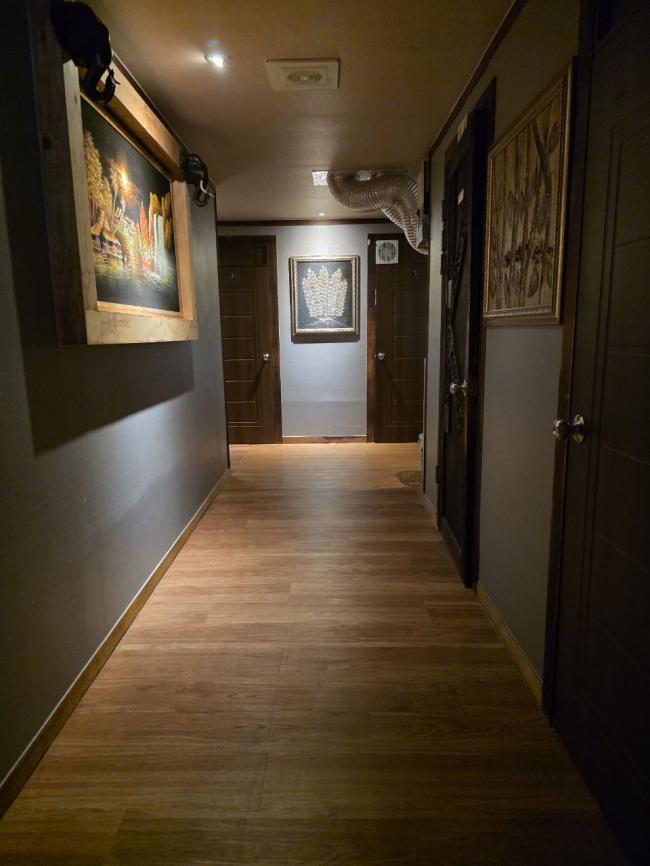 영화동 인근 태국관리사 마사지 전문 왓포태국마사지의 아늑한 내부 시설 안내