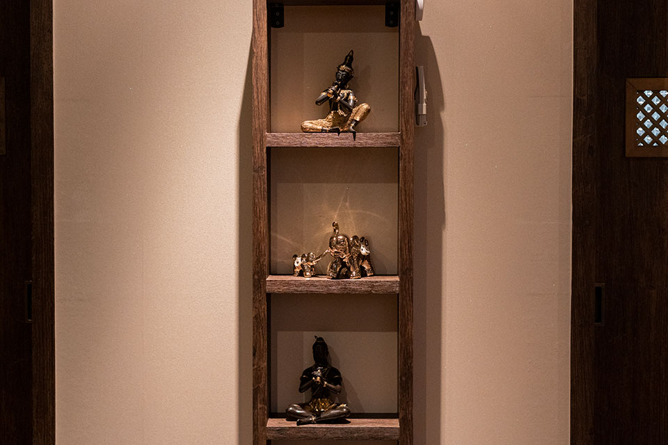 가산동 태국관리사 마사지샵 인타이의 쾌적한 관리실 내부 모습