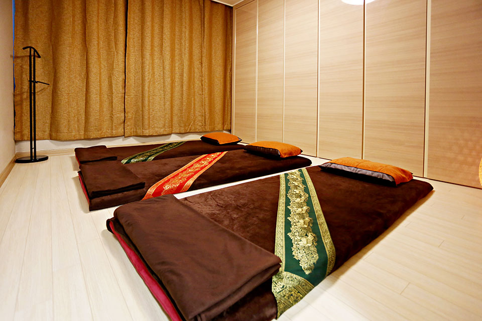 태국마사지 서비스가 제공되는 삼평동 판교웰츠타이 매장 내부 사진