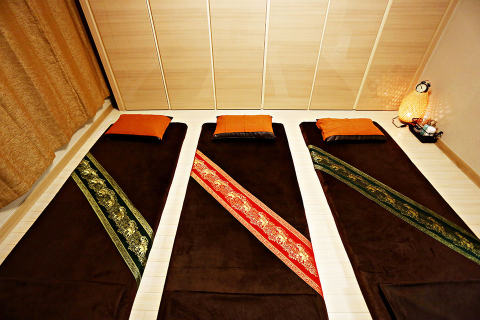 태국마사지 서비스가 제공되는 삼평동 판교웰츠타이 매장 내부 사진