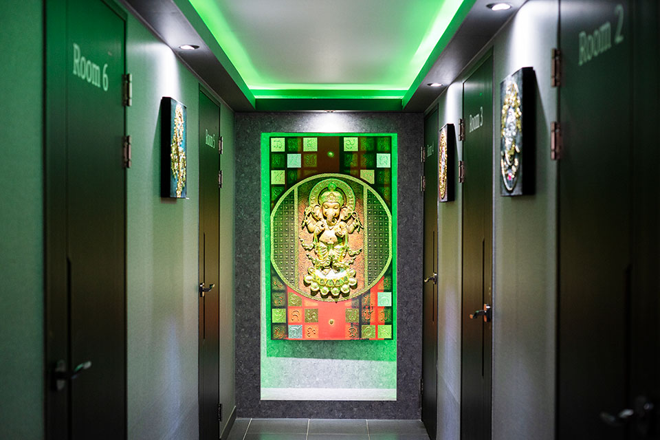 태국마사지 서비스가 제공되는 남산동 므앙타이 매장 내부 사진