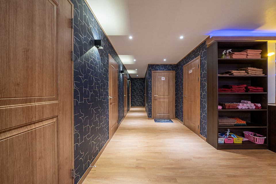 태국마사지 서비스가 제공되는 산격동 위드타이 매장 내부 사진