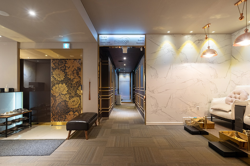 청량리역,용답역,답십리역,장한평역 주변 태국마사지 추천 매장 골드문의 전체적인 인테리어 모습