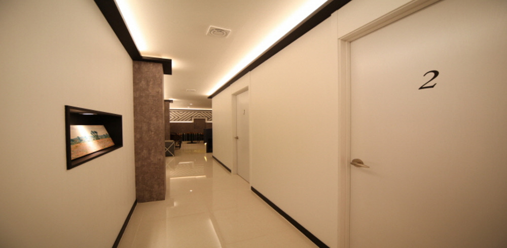 등촌동 한국관리사 마사지샵 테라스웨디시의 쾌적한 관리실 내부 모습