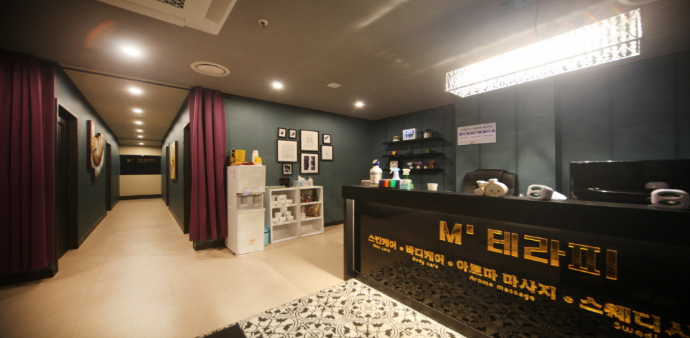 M테라피 - 인계동 수원시청역 인근 스웨디시 전문 마사지 매장 전경