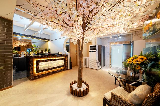 역동 태국마사지 전문 썸타이테라피의 깔끔하고 정돈된 내부 전경