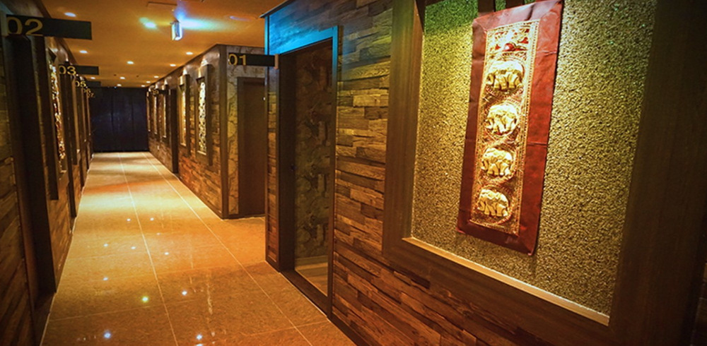 하안동 태국관리사 마사지샵 더썸타이의 쾌적한 관리실 내부 모습