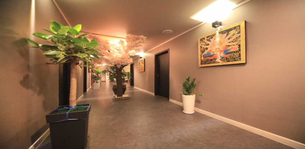 한대앞역 인근 태국관리사 마사지 전문 청담태국마사지의 아늑한 내부 시설 안내