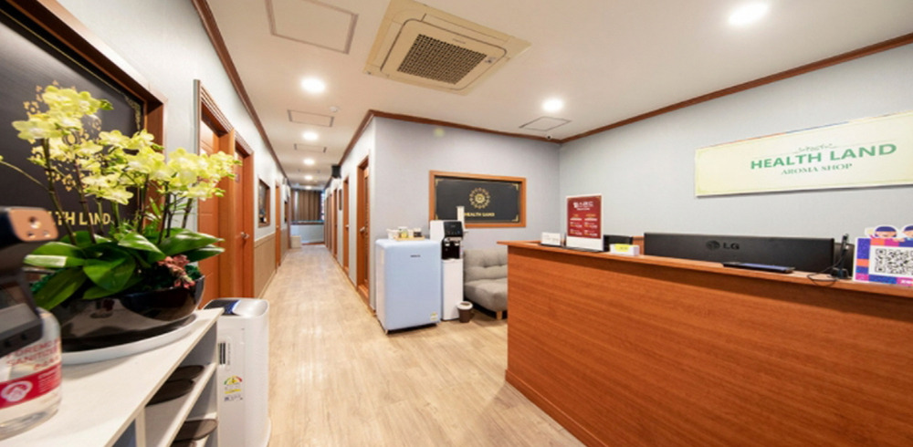 주변 태국마사지 추천 매장 헬스랜드의 전체적인 인테리어 모습