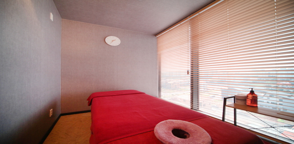 도련일동 중국관리사 마사지샵 뷰테라피마사지의 쾌적한 관리실 내부 모습