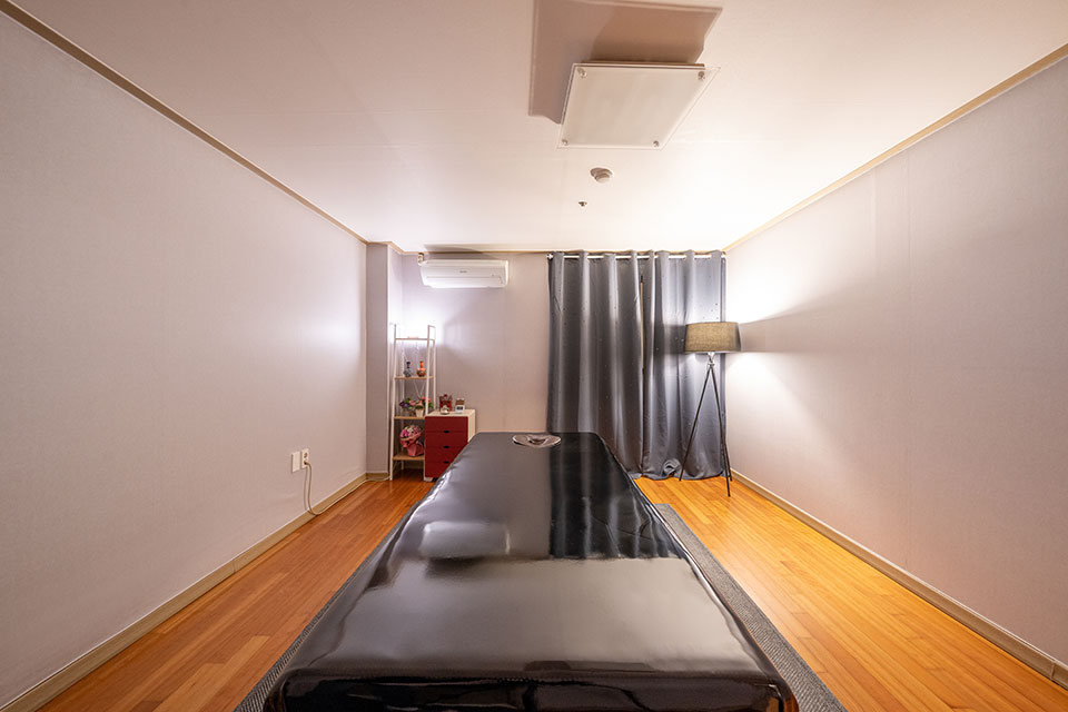 태국마사지 서비스가 제공되는 두정동 더조은타이 매장 내부 사진