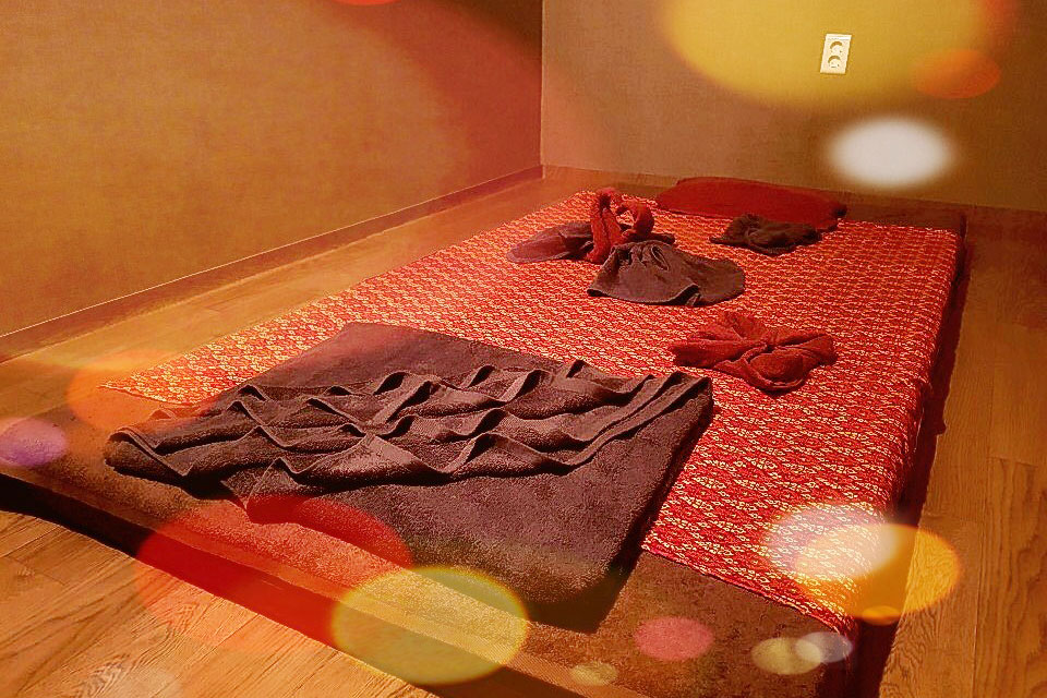 태국마사지 서비스가 제공되는 지저동 통타이 매장 내부 사진