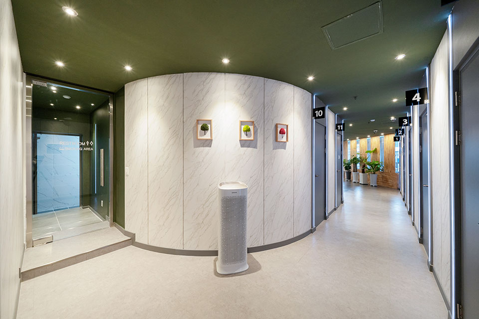 주변 태국마사지 추천 매장 개운타이마사지의 전체적인 인테리어 모습