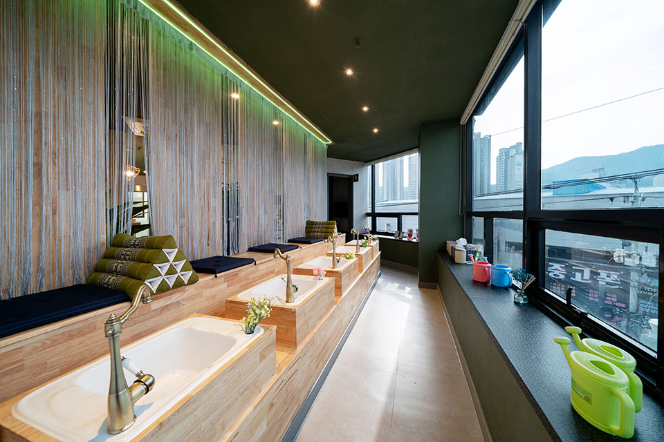 태국마사지 관리 전문 마사지 매장 개운타이마사지 내부 공간