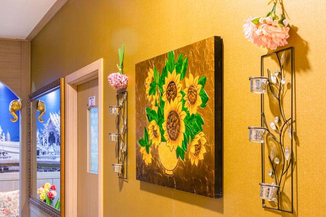 오산대역 주변 태국마사지 추천 매장 더힐링의 전체적인 인테리어 모습