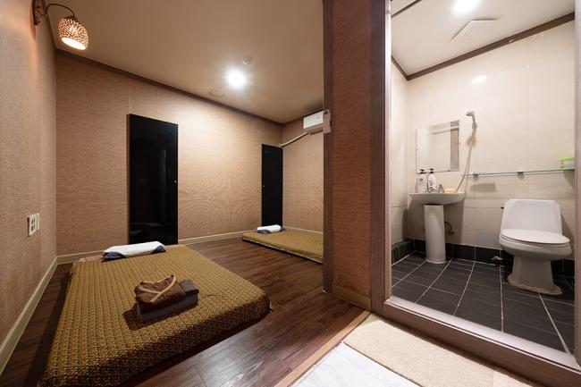 구운동 태국관리사 마사지샵 타이데이의 쾌적한 관리실 내부 모습