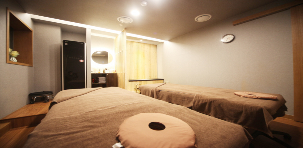 동패동 중국관리사 마사지샵 뷰티플러스의 쾌적한 관리실 내부 모습