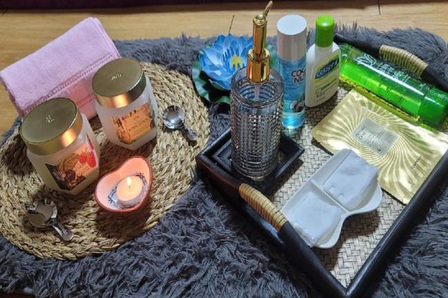 삼산동 태국관리사 마사지샵 더월드타이의 쾌적한 관리실 내부 모습