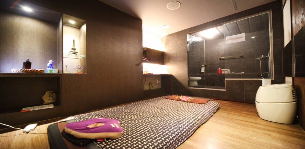 남포역 인근 태국관리사 마사지 전문 료칸타이의 아늑한 내부 시설 안내