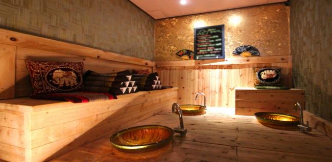 다산동 한국관리사, 태국관리사 마사지샵 로미테라피의 쾌적한 관리실 내부 모습