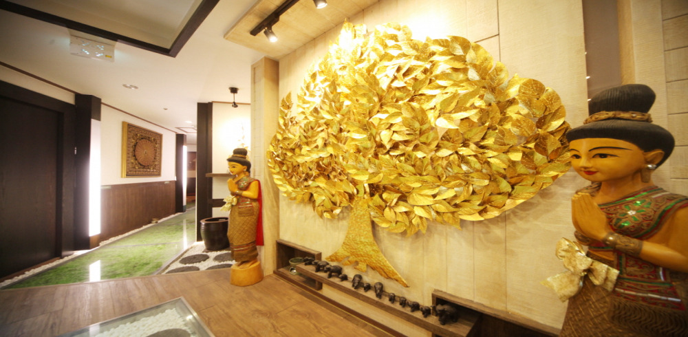 우만동 태국마사지 전문 사왓디테라피의 깔끔하고 정돈된 내부 전경