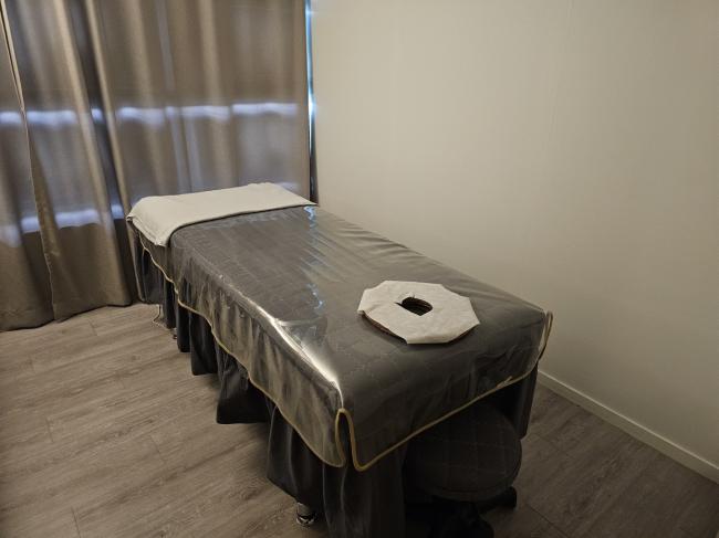 석관동 한국관리사 마사지샵 숲테라피의 쾌적한 관리실 내부 모습