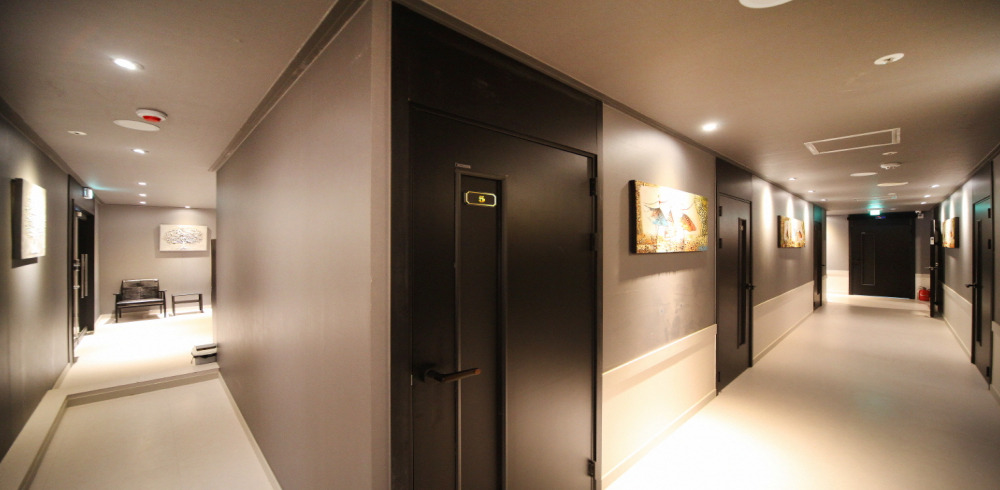 대청동 한국관리사 마사지샵 고은아로마의 쾌적한 관리실 내부 모습