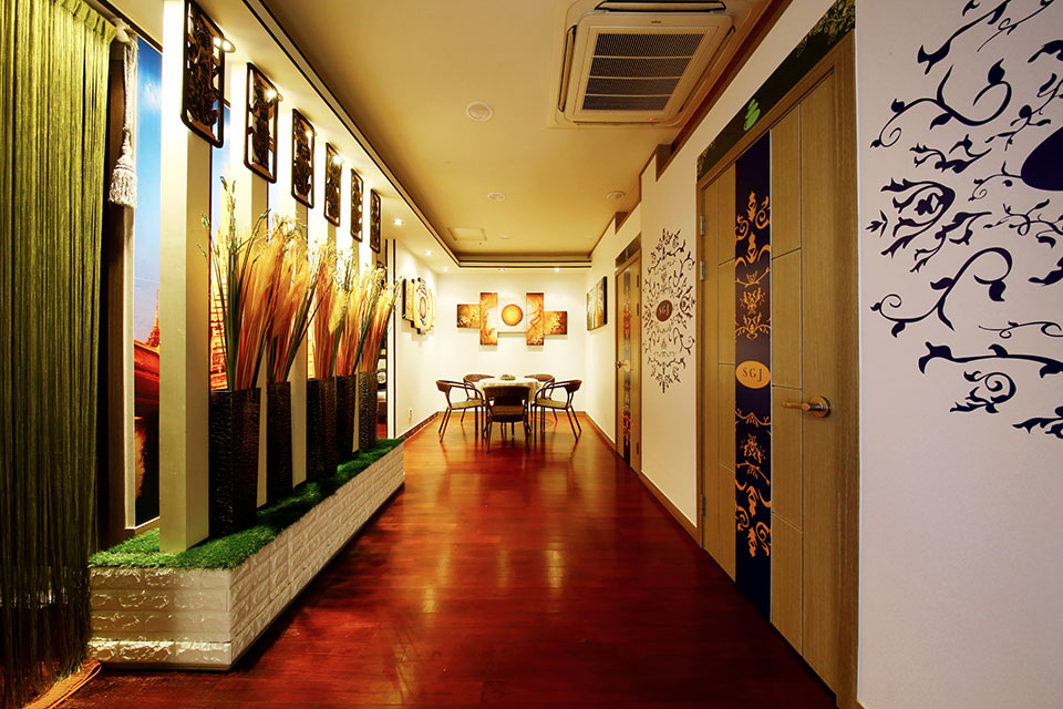 상현동 태국관리사 마사지샵 SGJ타이의 쾌적한 관리실 내부 모습