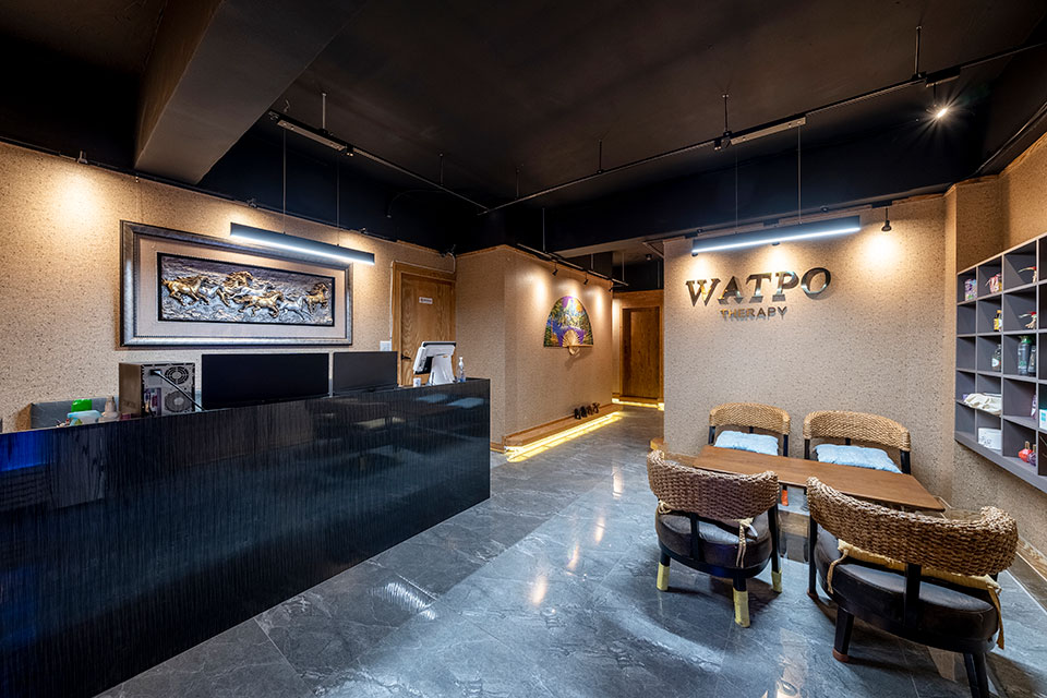 잠실역,잠실나루역,석촌역,몽촌토성역,송파나루역,한성백제역 주변 태국마사지 추천 매장 어게인스웨디시의 전체적인 인테리어 모습