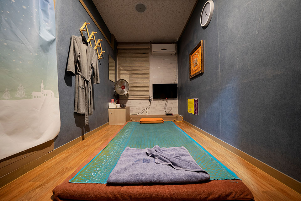 태국마사지 서비스가 제공되는 노원동3가 탑아로마 매장 내부 사진