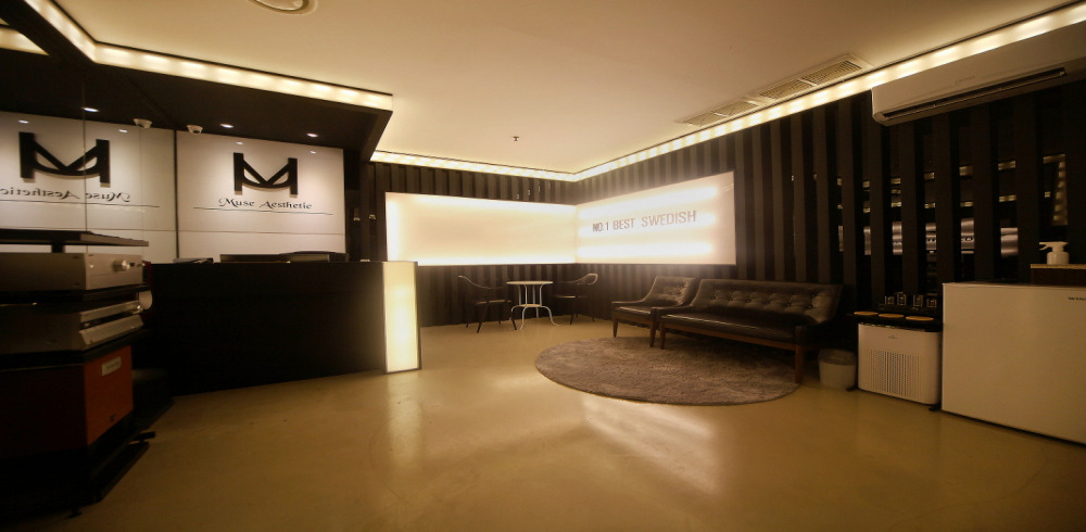 고잔동 한국관리사, 중국관리사 마사지샵 뮤즈테라피의 쾌적한 관리실 내부 모습