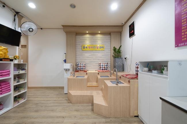 당산동6가 중국관리사 마사지샵 중국명가의 쾌적한 관리실 내부 모습