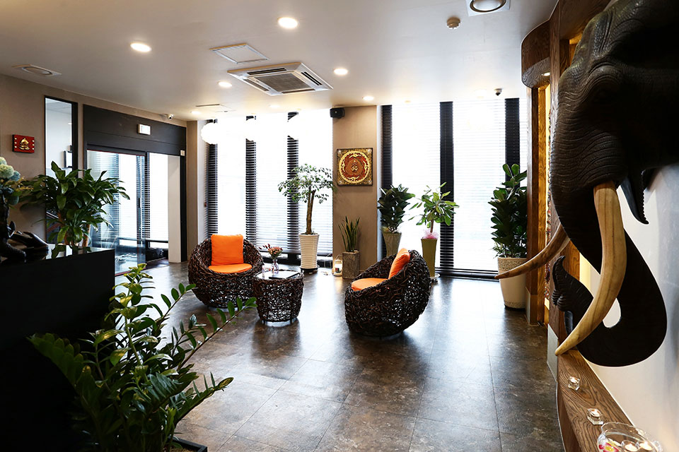 태화강역 주변 태국마사지 추천 매장 창타이의 전체적인 인테리어 모습