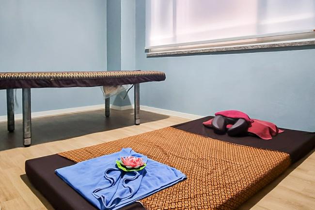 태국마사지 서비스가 제공되는 삼전동 헬스랜드아로마 매장 내부 사진