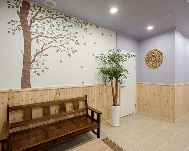 능동 태국관리사 마사지샵 힐링타이의 쾌적한 관리실 내부 모습