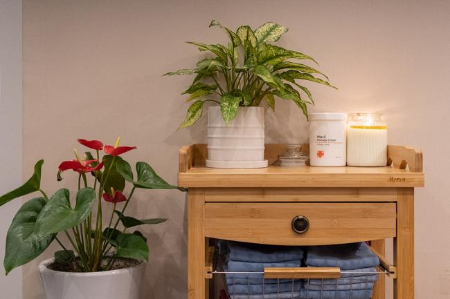 동탄역에 위치한 아로마, 건식/스포츠, 커플관리, 풋케어 서비스 가능 힐링풋앤바디 시설