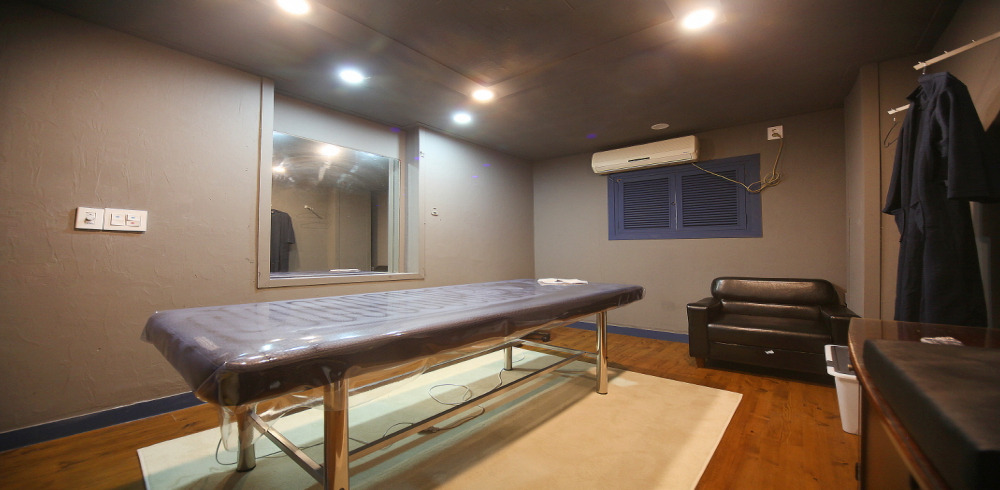 영등포동5가 한국관리사 마사지샵 디자인스웨디시의 쾌적한 관리실 내부 모습