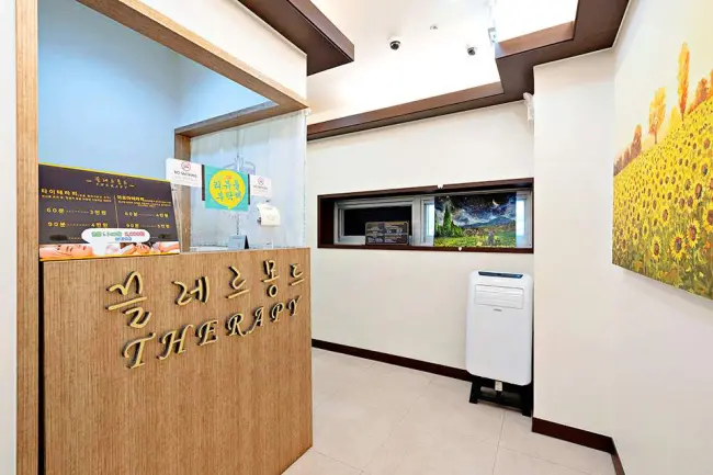 율하역,신기역 주변 중국마사지 추천 매장 끌레르몽드의 전체적인 인테리어 모습
