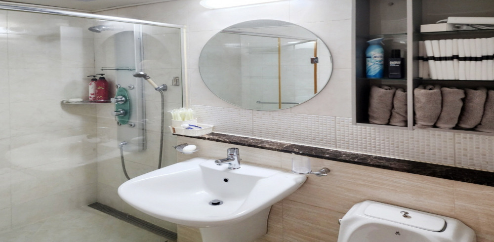 상계동 한국관리사 마사지샵 뉴욕스웨디시의 쾌적한 관리실 내부 모습