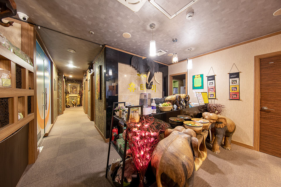 태국마사지 관리 전문 마사지 매장 휴타이마사지 내부 공간