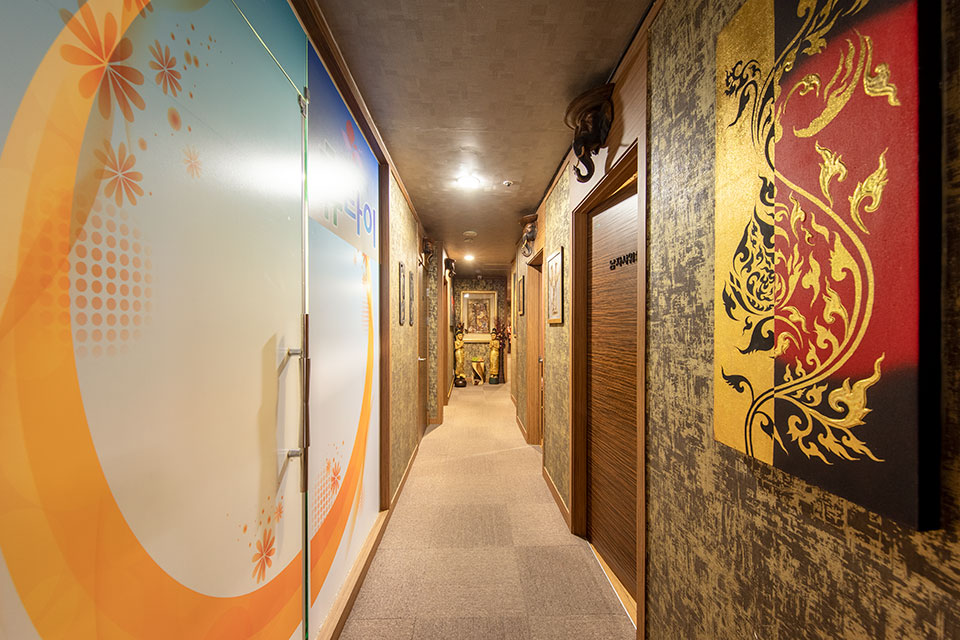 성남동 태국마사지 전문 휴타이마사지의 아늑하고 프라이빗한 분위기