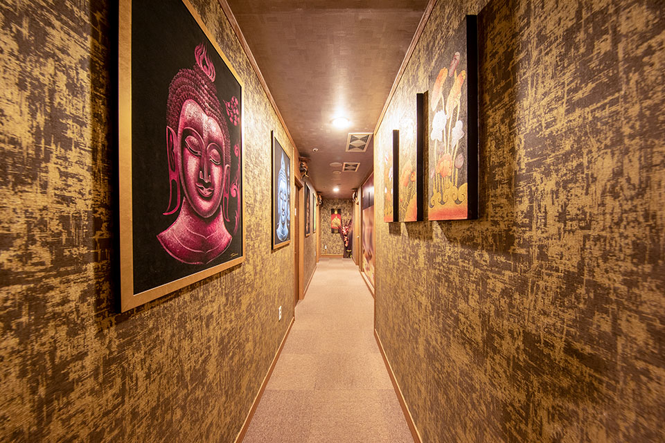 태평역,모란역 주변 태국마사지 추천 매장 휴타이마사지의 전체적인 인테리어 모습