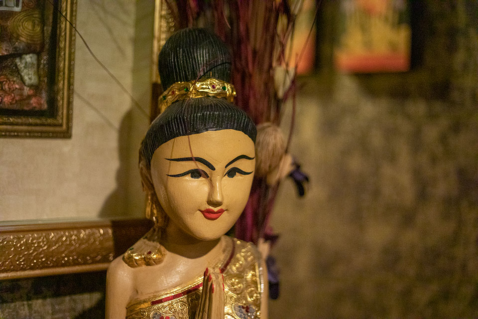 성남동 태국관리사 마사지샵 휴타이마사지의 쾌적한 관리실 내부 모습