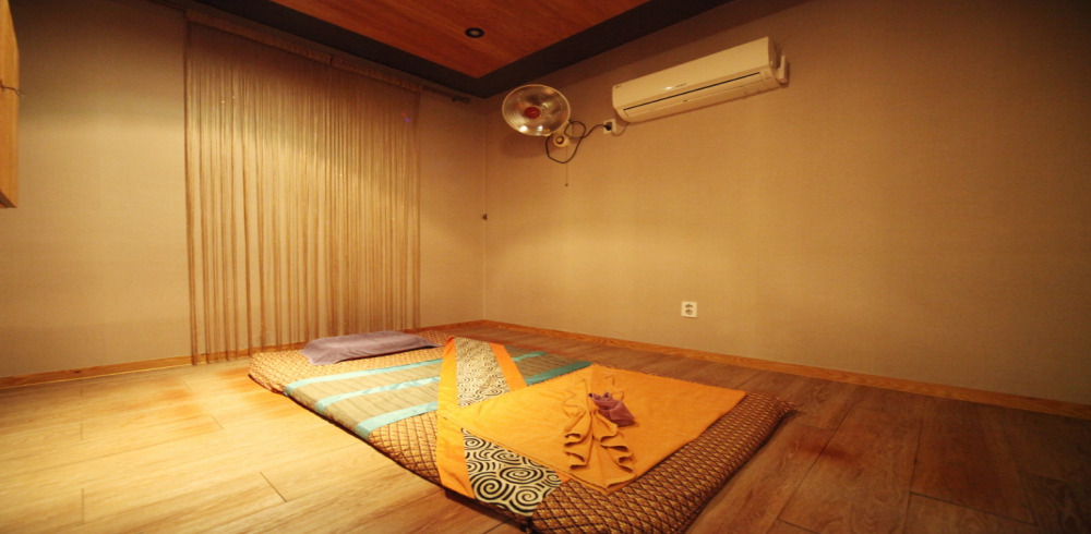 태국마사지 서비스가 제공되는 구월동 더헤븐타이앤스웨디시 매장 내부 사진