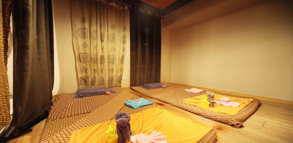 구월동 태국관리사 마사지샵 더헤븐타이앤스웨디시의 쾌적한 관리실 내부 모습