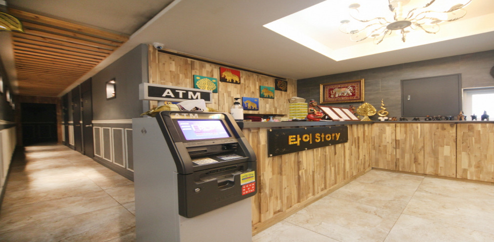 양재시민의숲역 인근 태국관리사 마사지 전문 타이스토리의 아늑한 내부 시설 안내