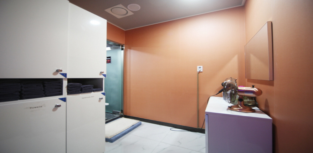 예천동 태국관리사 마사지샵 스파궁의 쾌적한 관리실 내부 모습