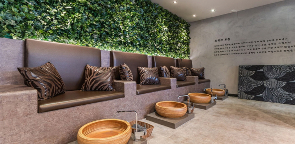 중동역,장산역 주변 태국마사지 추천 매장 타이앤아로마의 전체적인 인테리어 모습