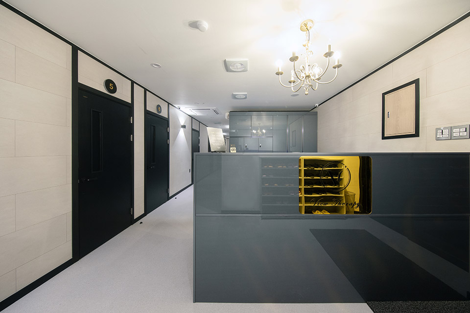 영통동 한국관리사 마사지샵 뷰테라피의 쾌적한 관리실 내부 모습